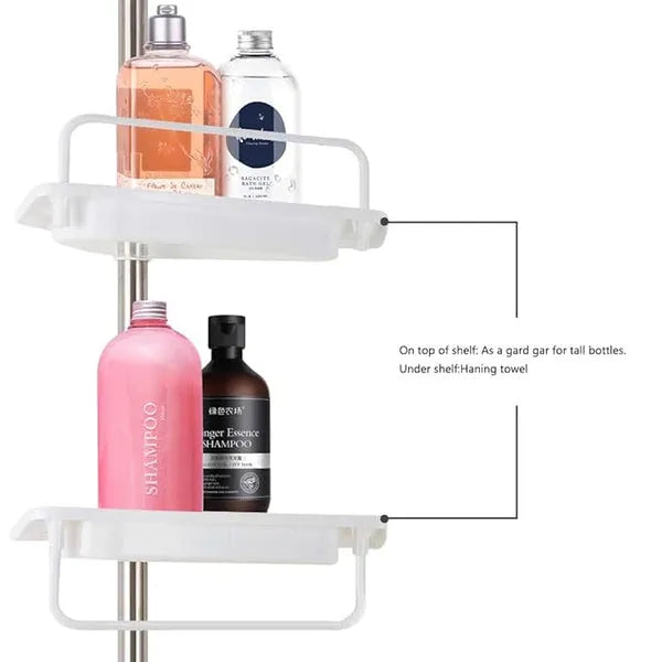 Adjustable Multifunctional Bathroom Corner Rack