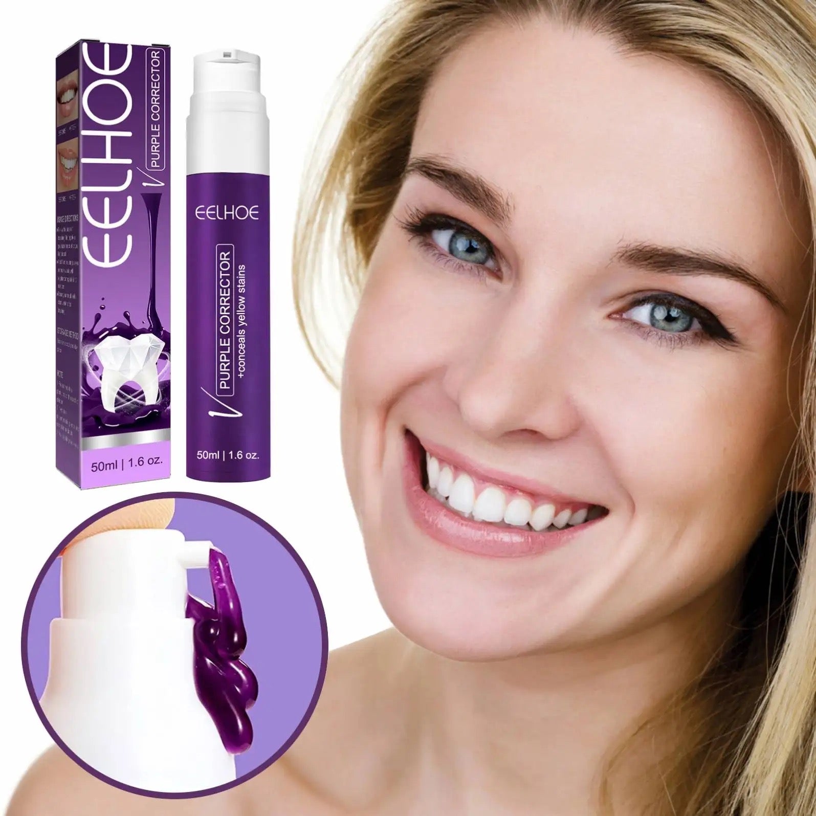 Purple Whitening Toothpaste - Color Corrector