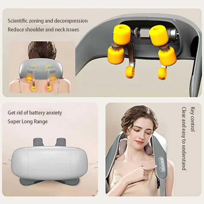 ArabiaBay™ Neck Shoulder Back Kneading Massager